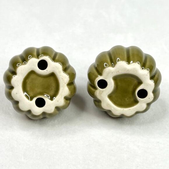 Mini Green Pumpkin Ceramic Photo Holder Set - Picture 4 of 5